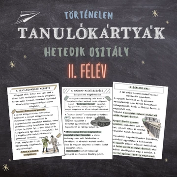 Hetedikes történelem tanulókártyák II. félév