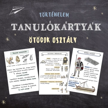 Ötödikes történelem tanulókártyák - teljes tanév