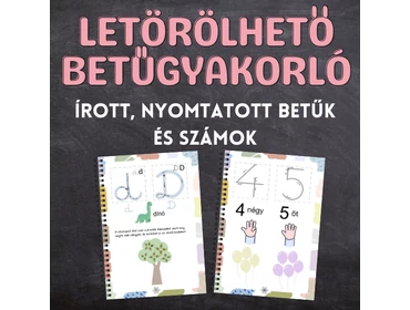 Letörölhető betűgyakorló Letörölhető betűgyakorló