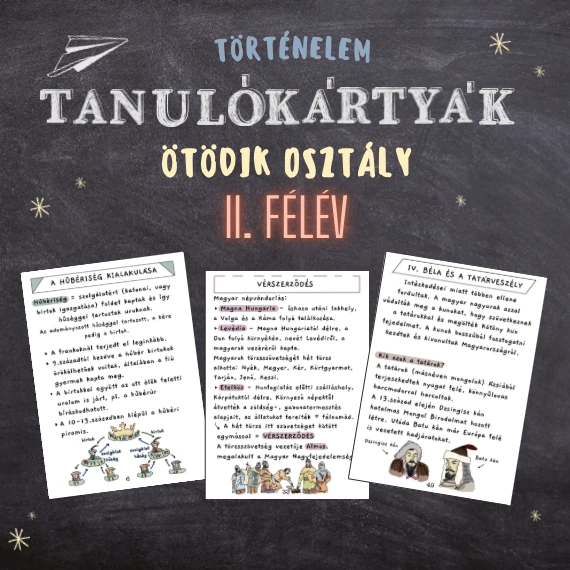 Ötödikes történelem tanulókártyák II. félév