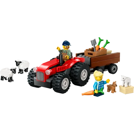LEGO® City - Piros traktor, utánfutó és juhok (60461)