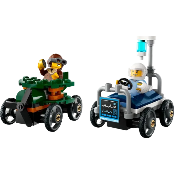 LEGO® City - Repülő vs. kórházi ágy, versenyautós csomag (60459)
