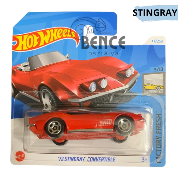 Hot Wheels -'72 Stingray Convertible - Factory Fresh 5/10