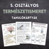 Kép 1/4 - Ötödikes természetismeret tanulókártyák - teljes tanév